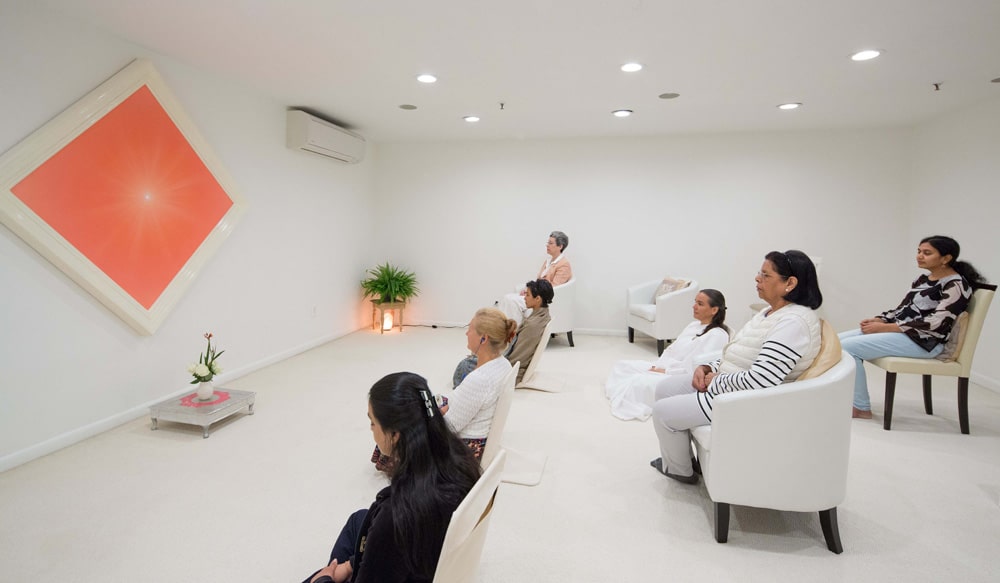 A guided meditation in the silence room